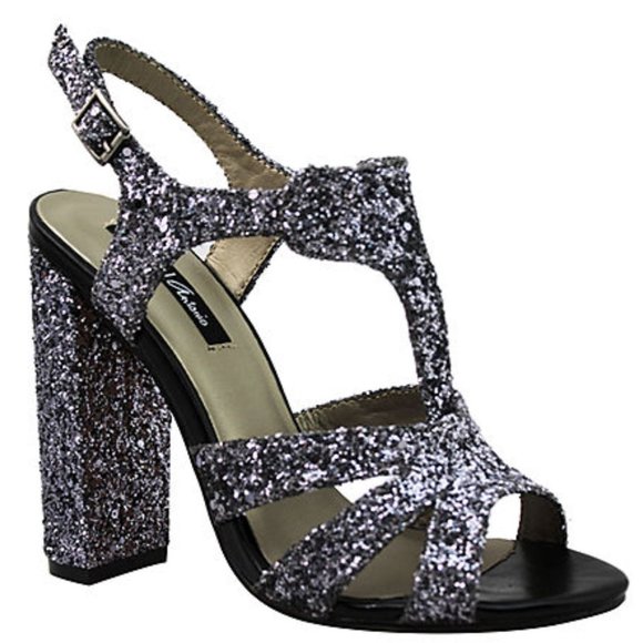 Michael Antonio Shoes - 💙HP💙 Michael Antonio Pewter Gallia Heeled Sandals 7